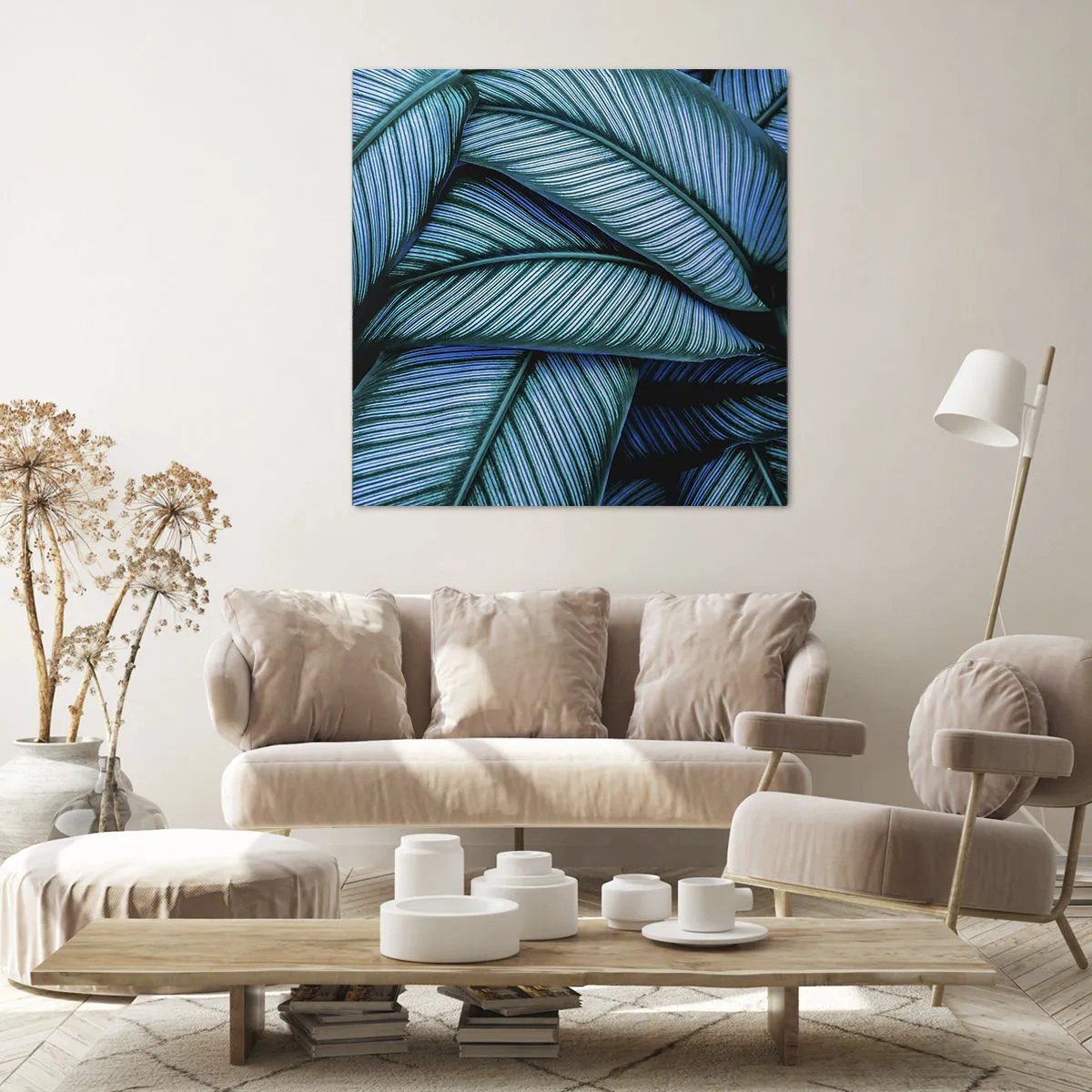 Quadro em tela - Linhas de vida - 50x50 cm