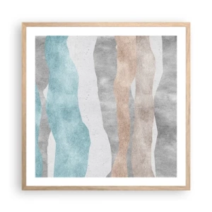 Pôster com moldura de carvalho claro - Um estudo de proximidade - 60x60 cm