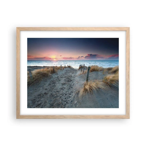 Pôster com moldura de carvalho claro - Derramou um arco-íris de esplendor radiante.... - 50x40 cm