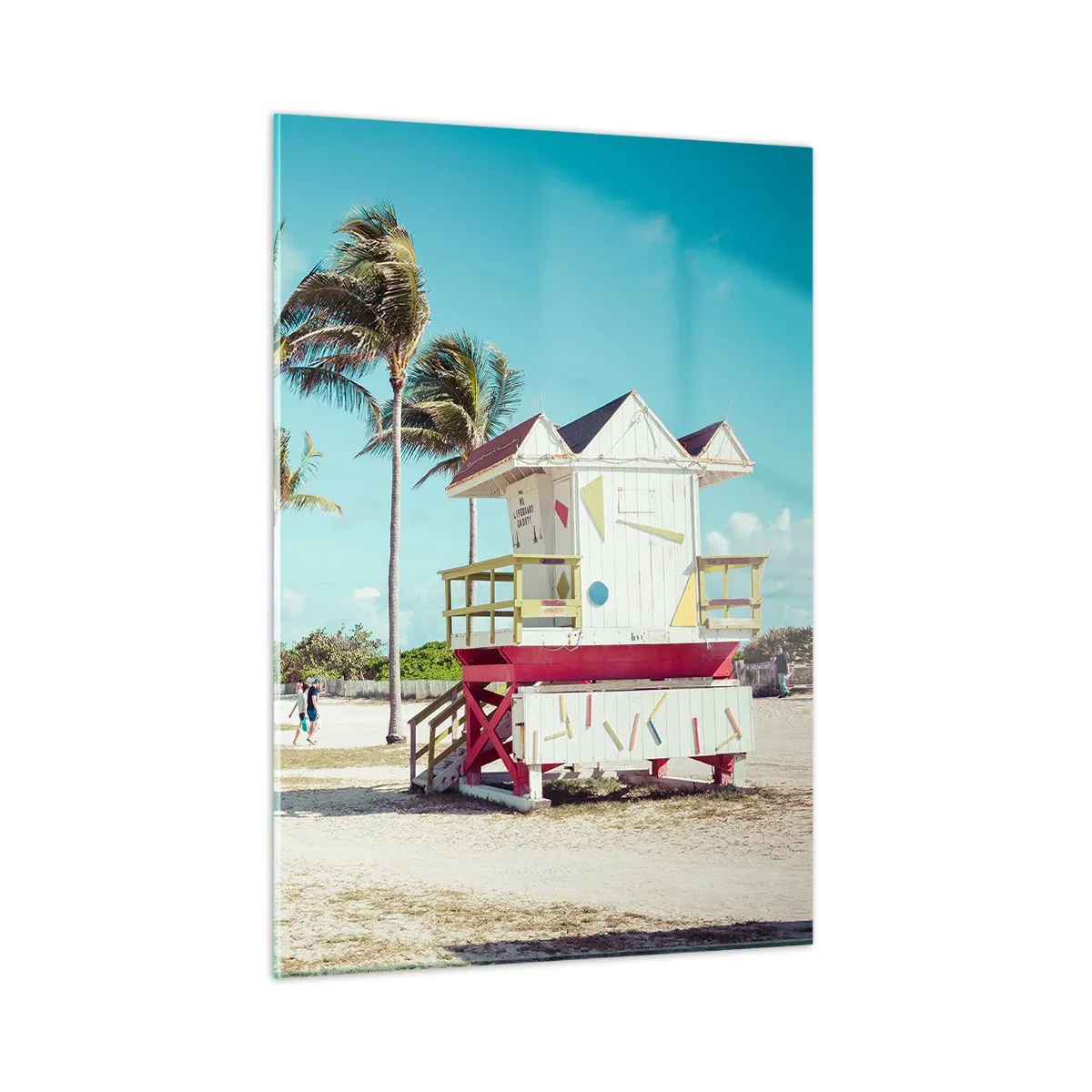 Quadro em vidro - Um belo dia pela frente - 50x70 cm