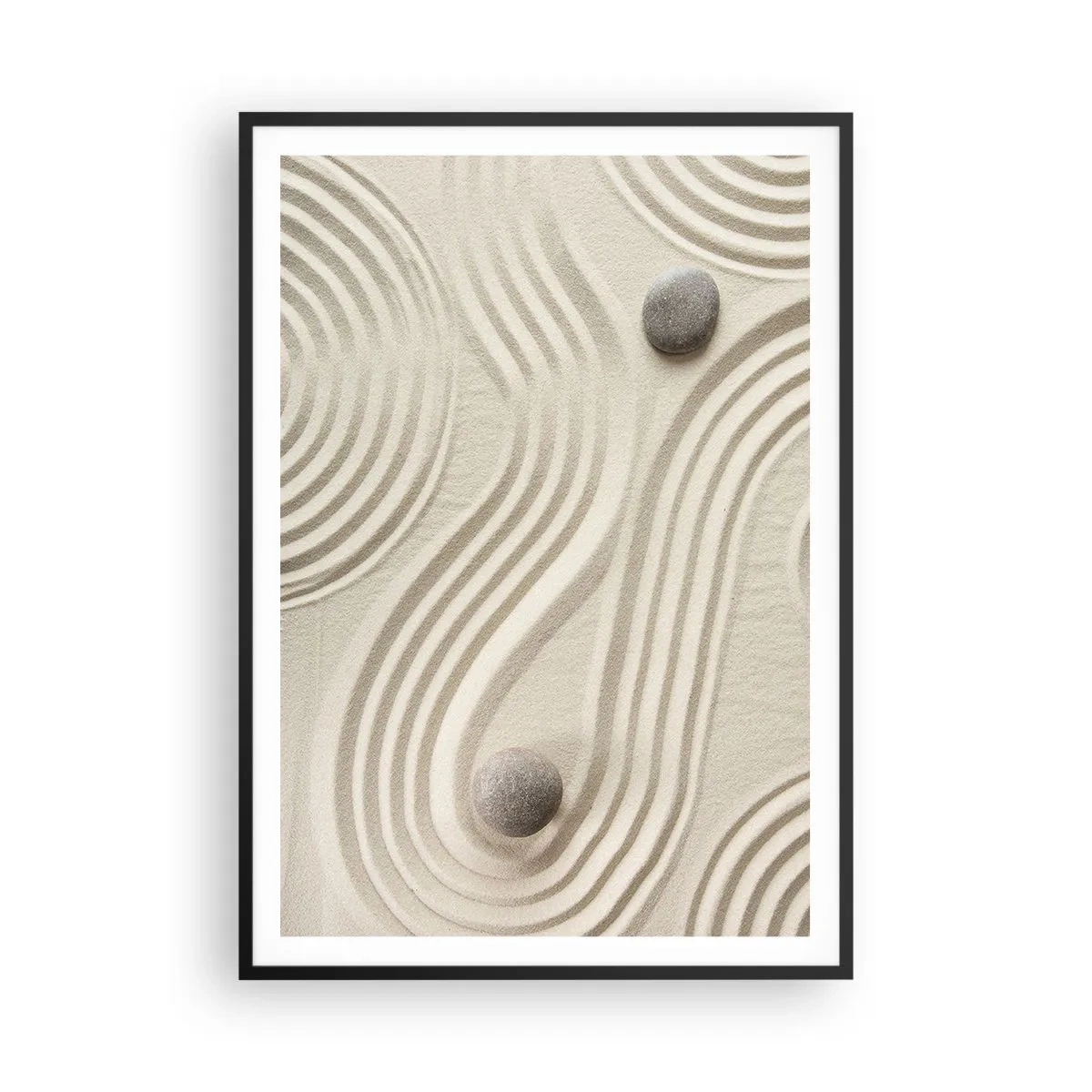 Pôster com moldura preta - Um toque de calor - 70x100 cm