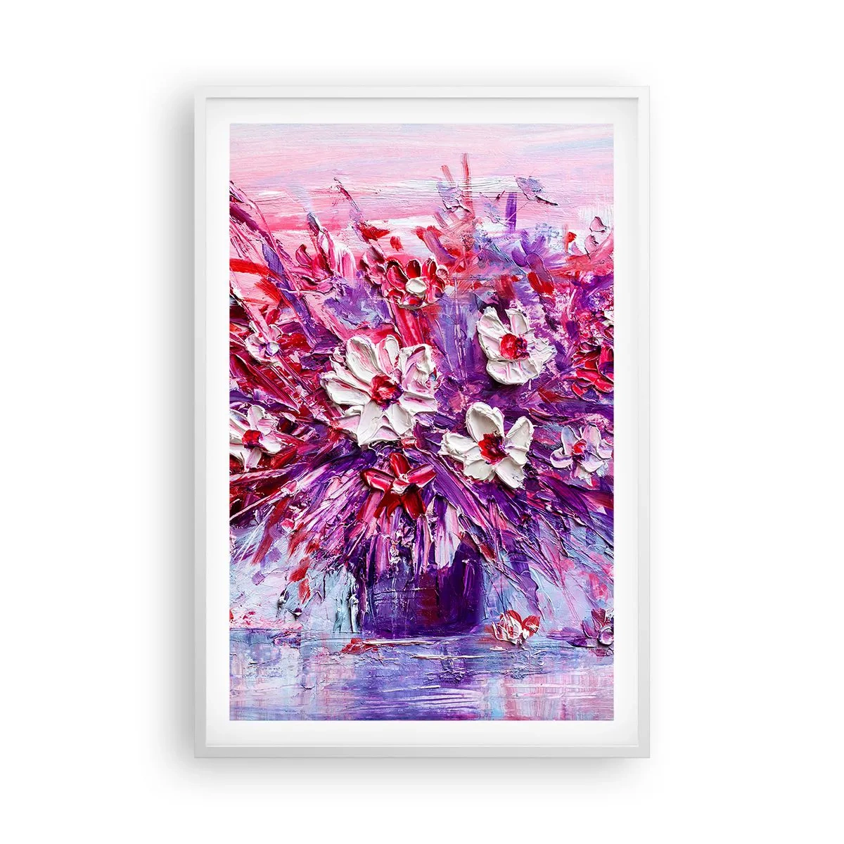 Pôster em moldura branca - Inocência e paixão  - 61x91 cm