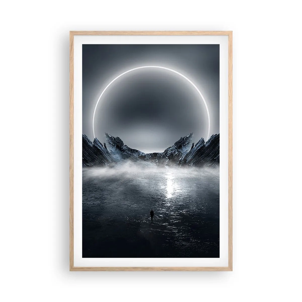 Pôster com moldura de carvalho claro - O fim da história - 61x91 cm