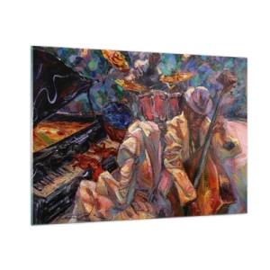 Quadro em vidro - Num só ritmo - 100x70 cm