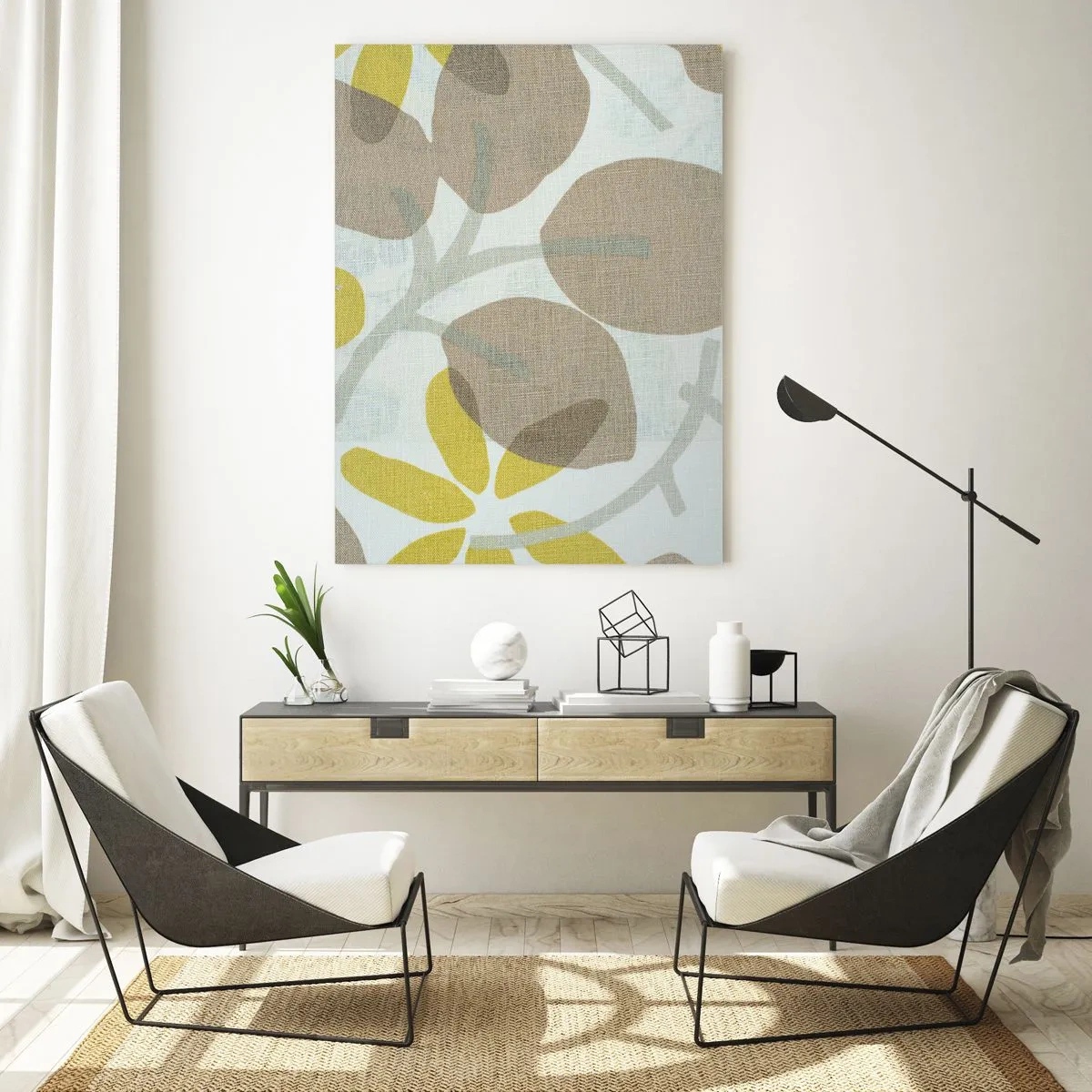 Quadro em vidro - Composição a pleno sol - 70x100 cm