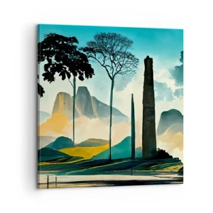 Quadro em tela - Cada vez mais alto - 60x60 cm