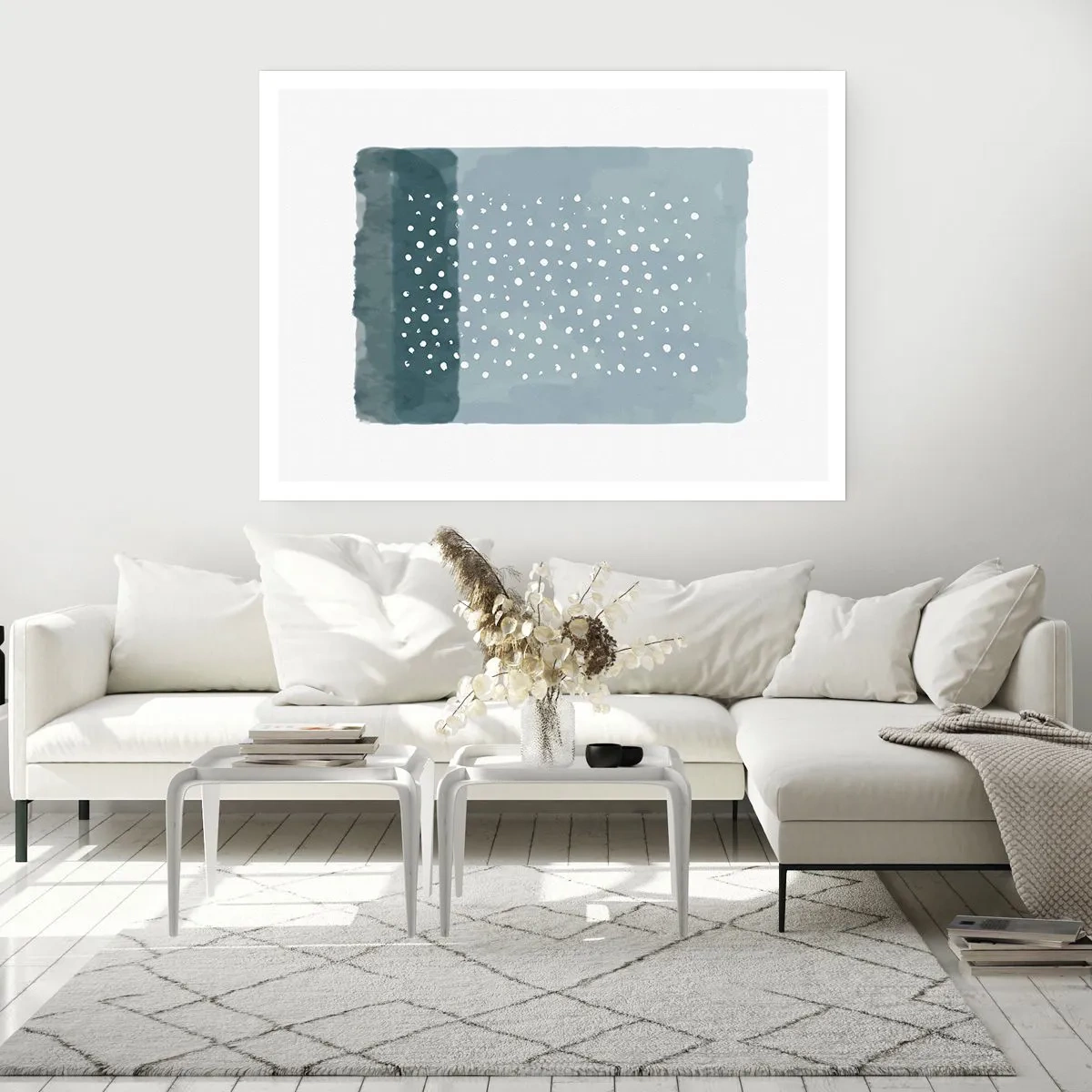 Pôster - Cultivado em azul - 50x40 cm