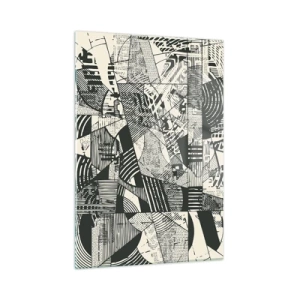 Quadro em vidro - A dinâmica do presente - 50x70 cm