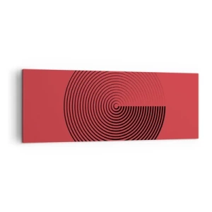 Quadro em tela - Movimento circular - 140x50 cm