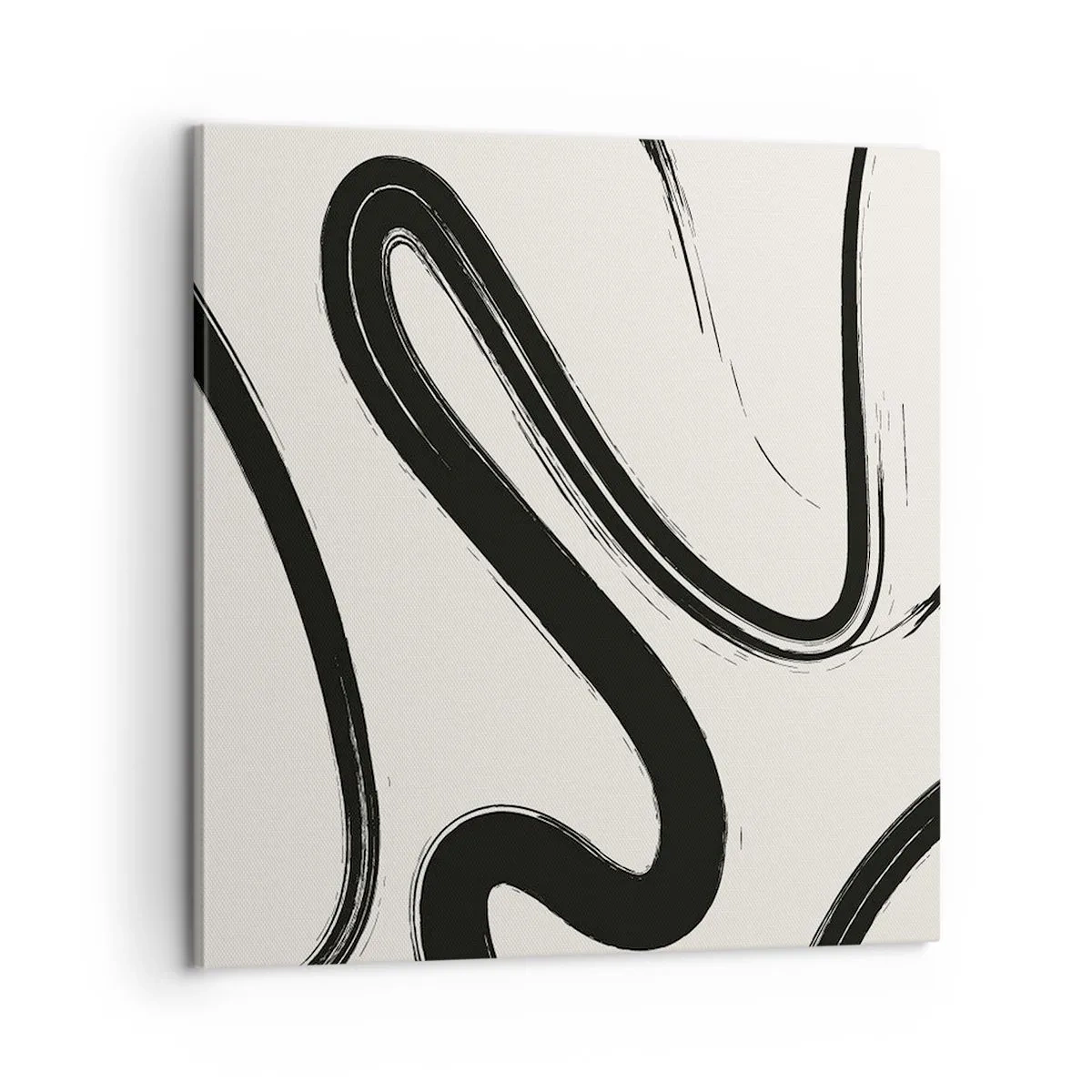 Quadro em tela - Capricho preto e branco - 60x60 cm