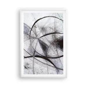Pôster em moldura branca - Fantasia futurista - 61x91 cm