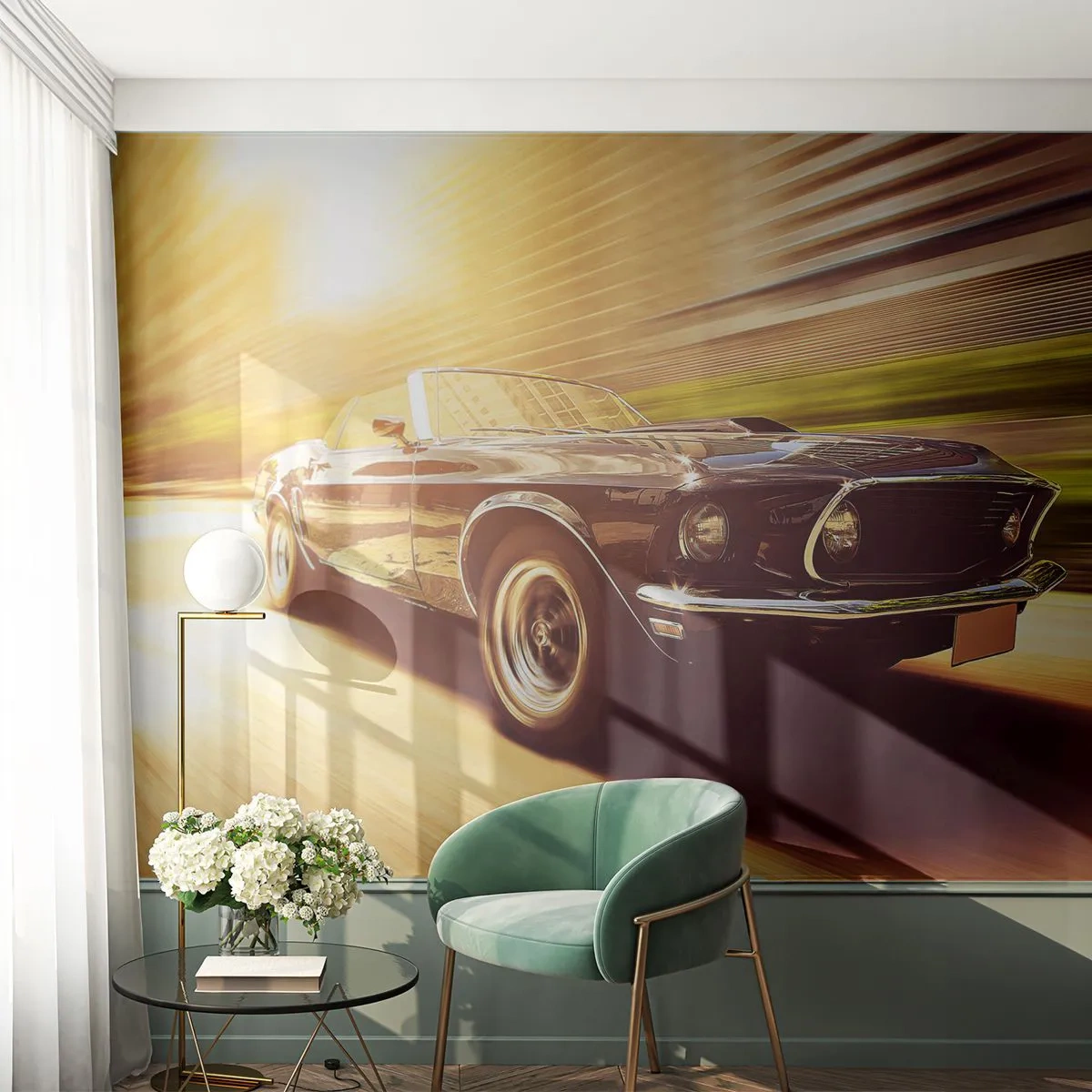 Papel de Parede Standard Eco - 1967 - O Retorno de uma Lenda - Carro, Cabriolé, Automotivo - 200x140 cm