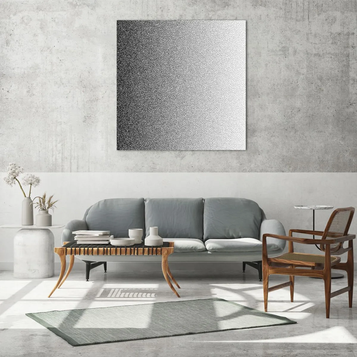 Quadro em vidro - Em direção à luz - 40x40 cm