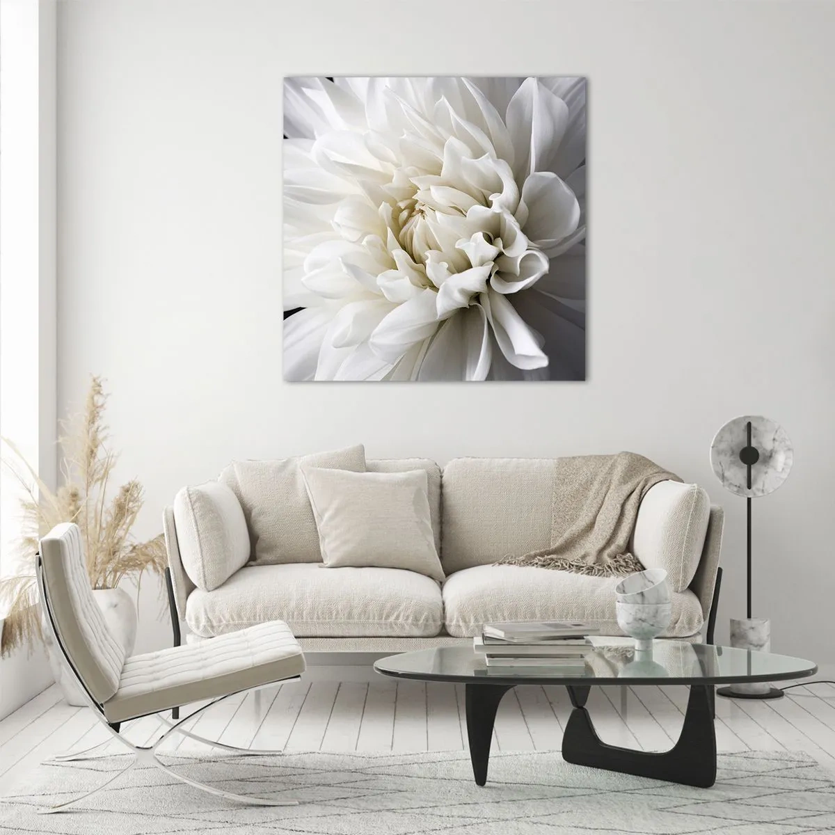 Quadro em vidro - Manhã da noiva - 60x60 cm