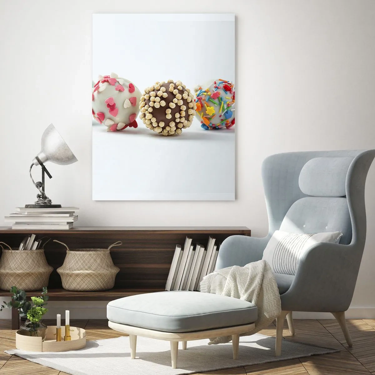 Quadro em vidro - A vida pode ser doce - 50x70 cm