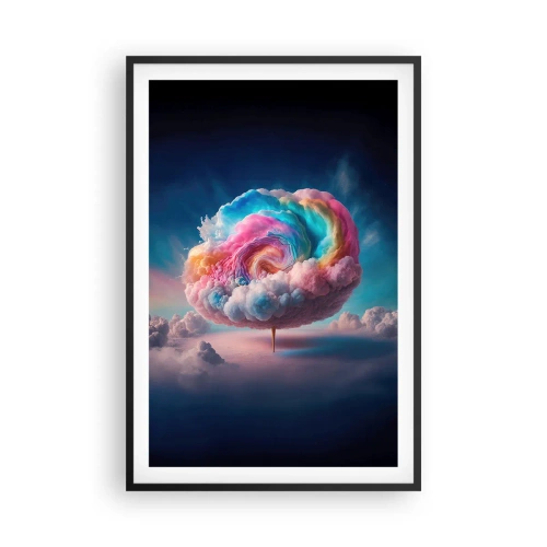 Pôster com moldura preta - O sonho de um parque de diversões - 61x91 cm