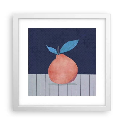 Pôster em moldura branca - Convexidade e plano - 30x30 cm