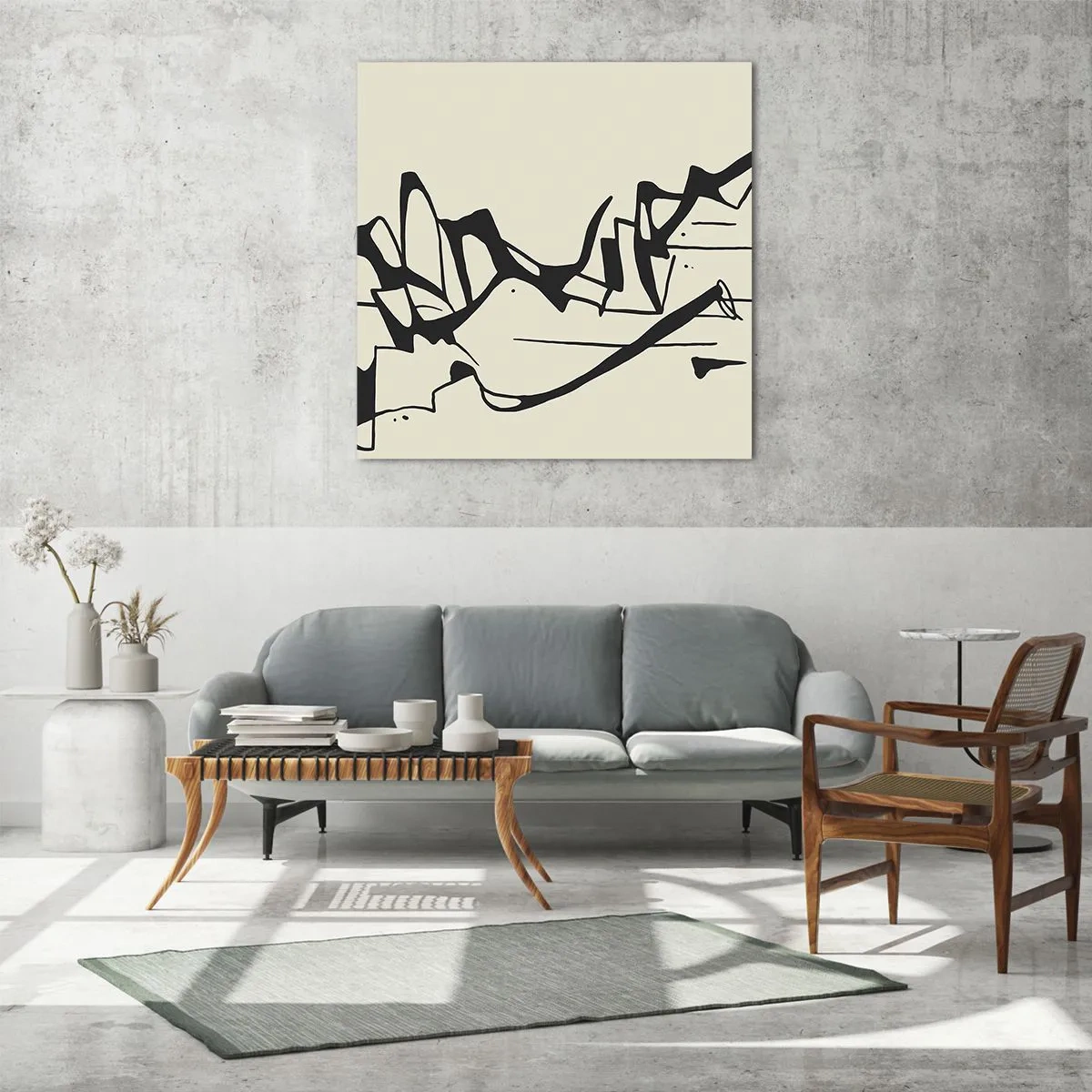 Quadro em vidro - Talvez uma paisagem - 60x60 cm