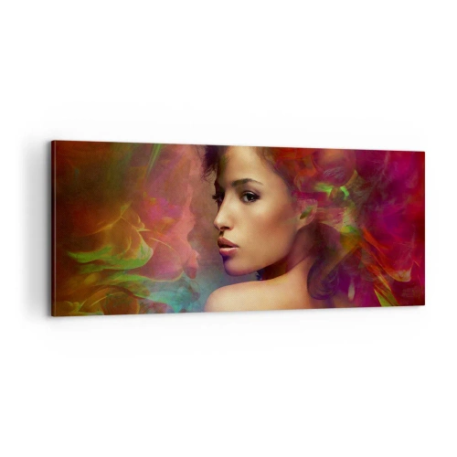 Quadro em tela - Mais bonito do que um arco-íris, tão delicado como um nevoeiro - 100x40 cm