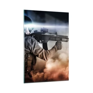 Quadro em vidro - Simplesmente um herói - 80x120 cm