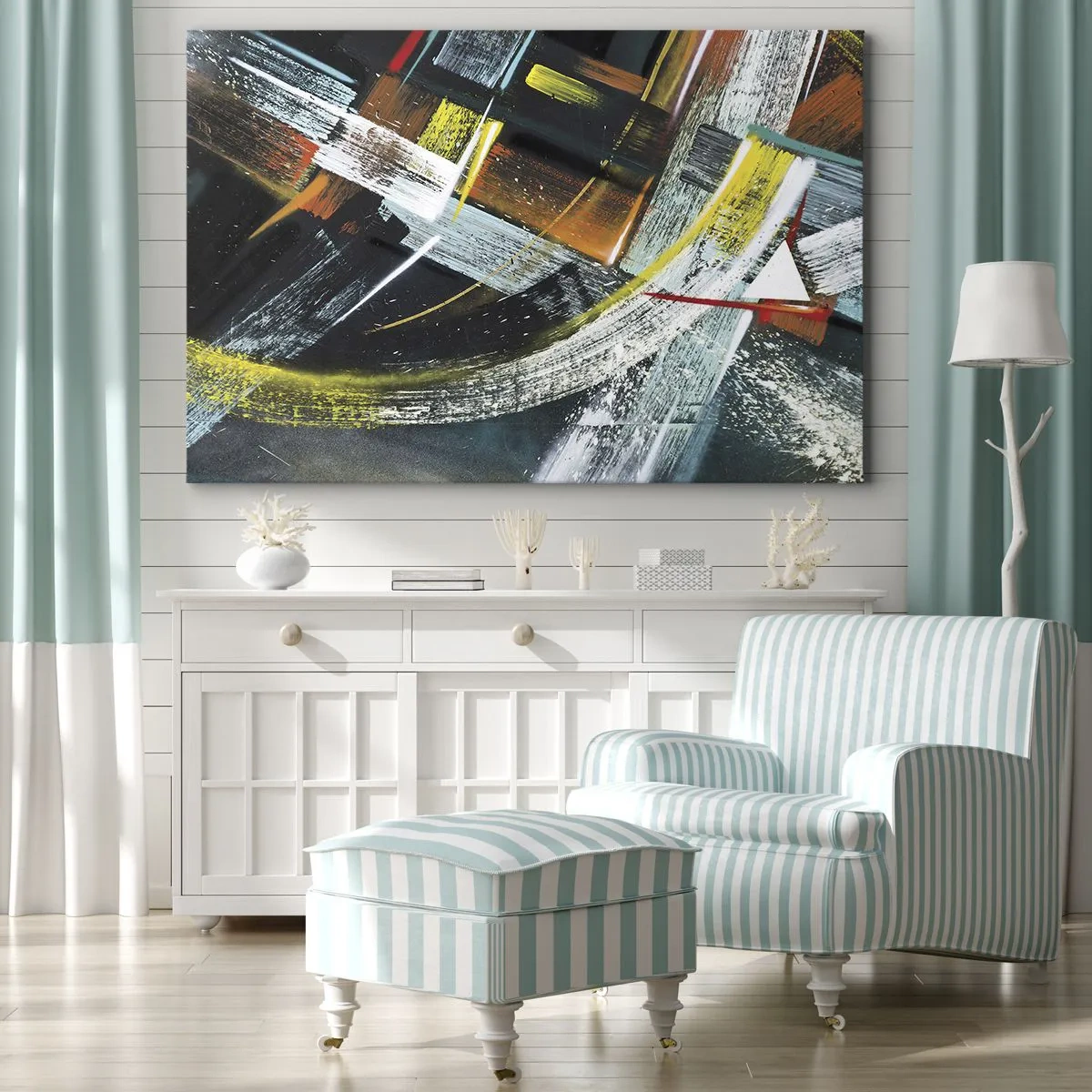 Quadro em tela - Energia de movimento - 120x80 cm