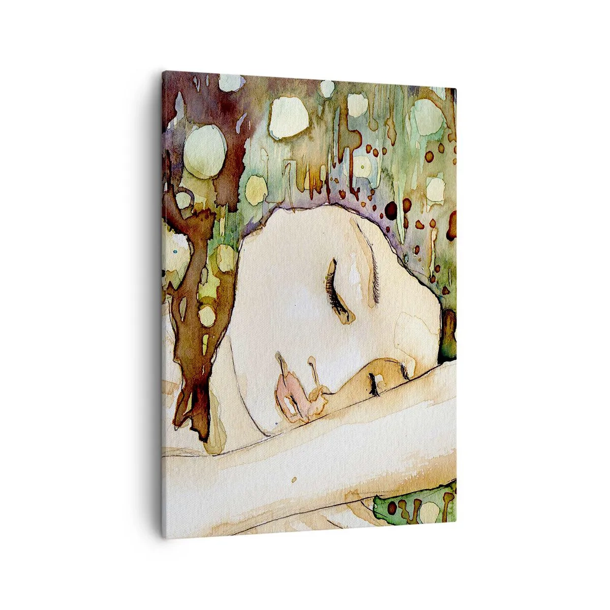 Quadro em tela - Um sonho Violeta Esmeralda - 50x70 cm
