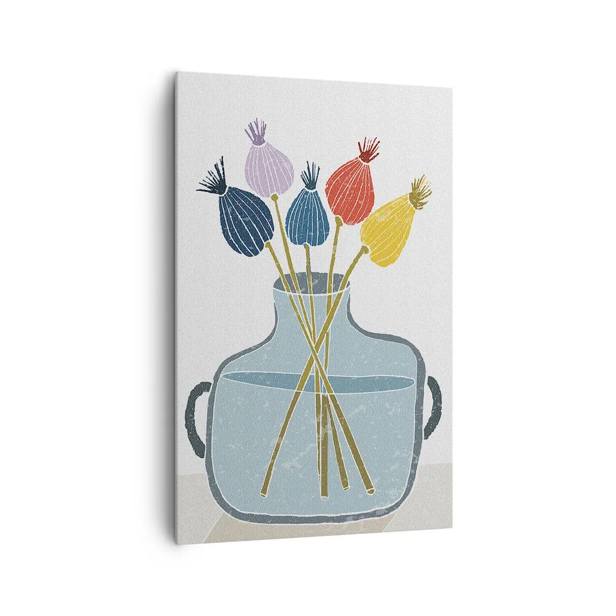 Quadro em tela - Como semeou a papoula - 80x120 cm