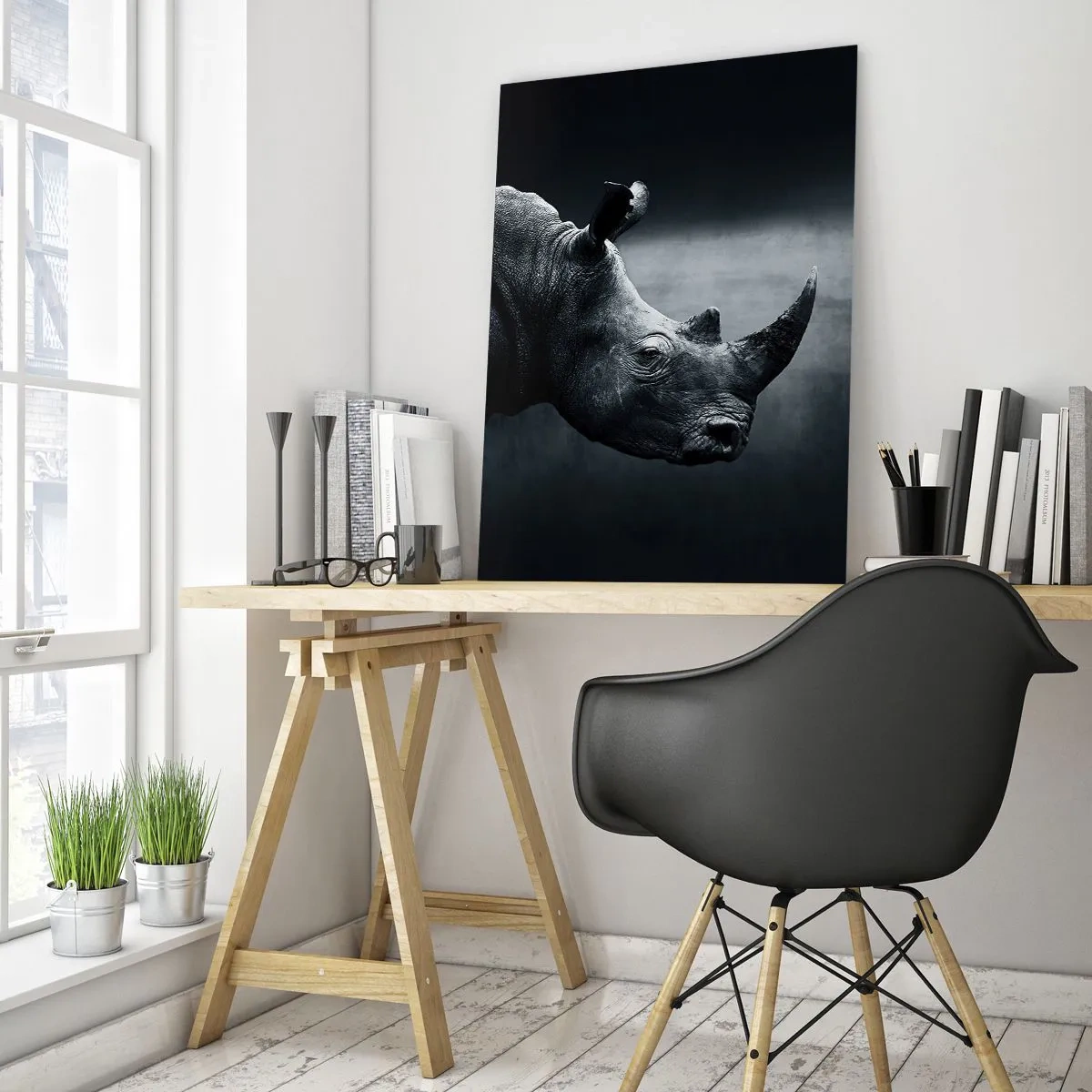 Quadro em vidro - Perfil direito - 50x70 cm