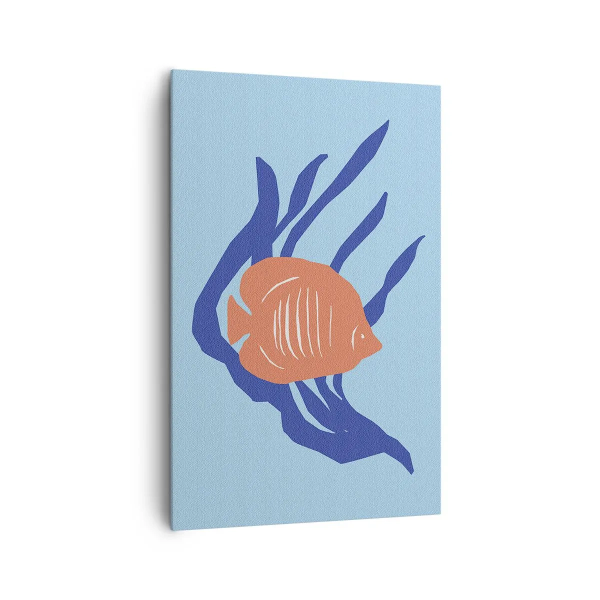 Quadro em tela - Habitante das águas de coral - 80x120 cm