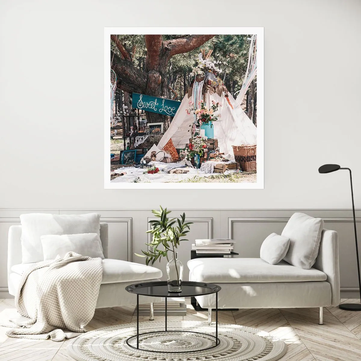 Pôster - Make love… - 60x60 cm