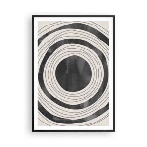 Pôster com moldura preta - Direito ao ponto - 70x100 cm