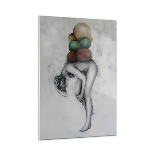 Quadro em vidro - O fardo da vida - 50x70 cm