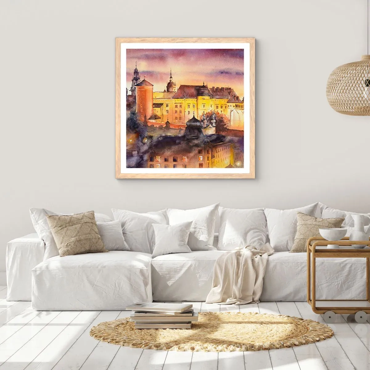 Pôster com moldura de carvalho claro - História e conto de fadas - 60x60 cm