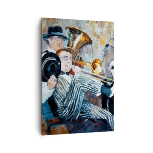 Quadro em tela - Todo aquele jazz - 70x100 cm