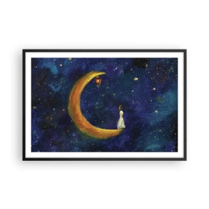 Pôster com moldura preta - O Chamado do Mundo - 91x61 cm