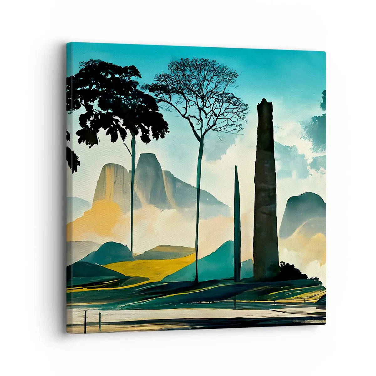 Quadro em tela - Cada vez mais alto - 30x30 cm