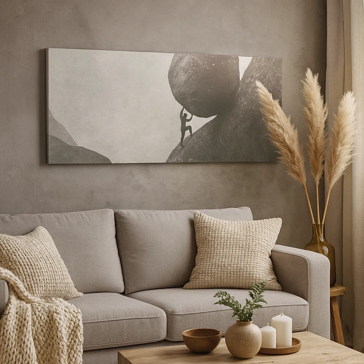 Quadro em tela - Eu creio - 30x30 cm