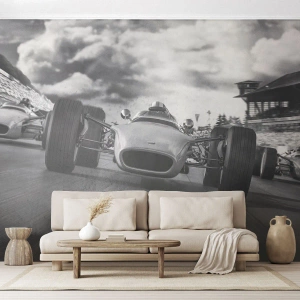 Papel de Parede Premium Canvas - O ronco do motor - Fórmula 1, Veículo, Corrida - 300x210 cm