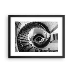 Pôster com moldura preta - Cada vez mais alto - 40x30 cm