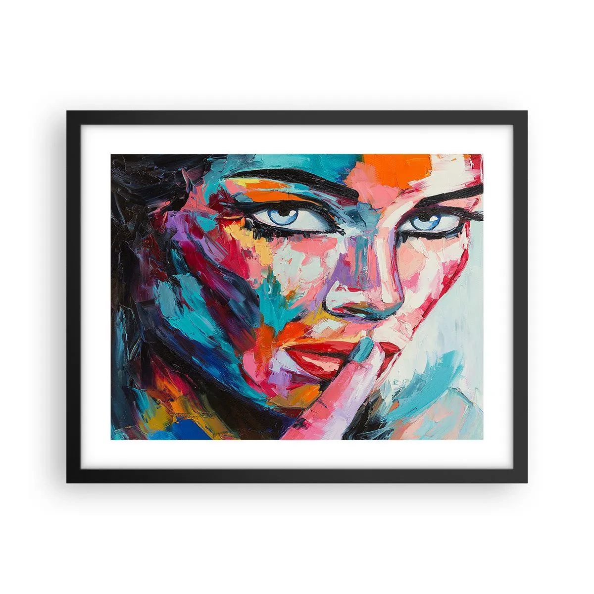 Pôster com moldura preta - O nosso primeiro segredo - 50x40 cm