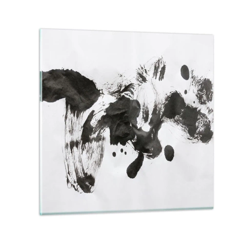 Quadro em vidro - Existe um método para a loucura? - 70x70 cm