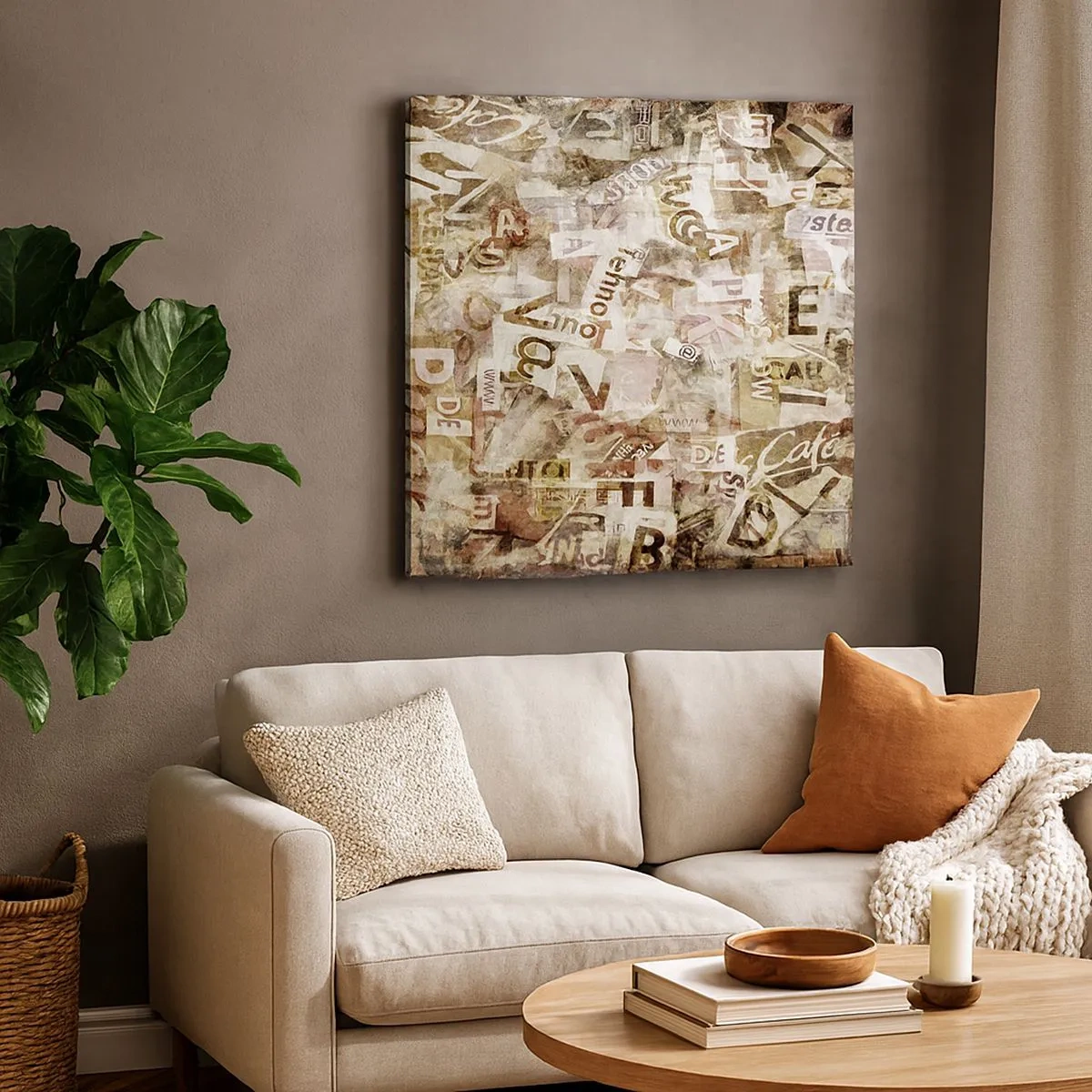 Quadro em tela - Unificando a conversa fiada - 30x30 cm