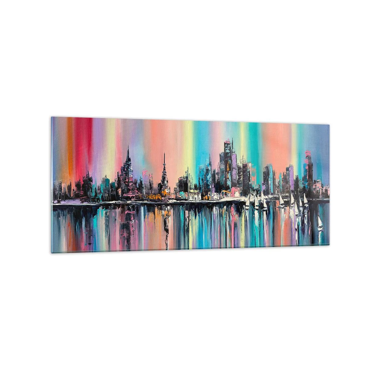 Quadro em vidro - Brilho da noite - 120x50 cm