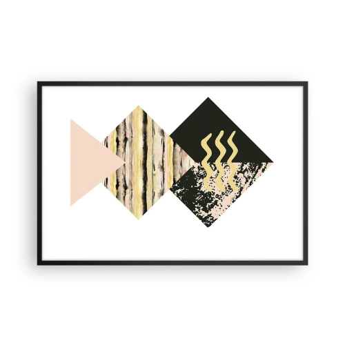 Pôster com moldura preta - Não é tão simples assim - 91x61 cm