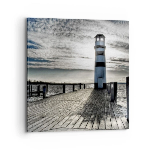 Quadro em tela - Marinheiros, aguardo ansiosamente - 70x70 cm