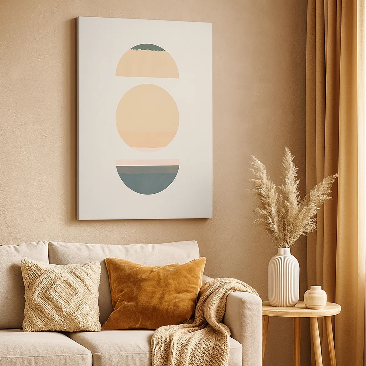 Quadro em tela - Círculo entre círculos - 50x70 cm