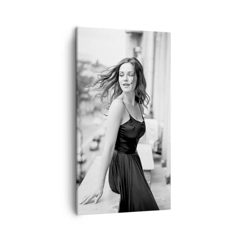 Quadro em tela - Certamente uma parisiense - 45x80 cm