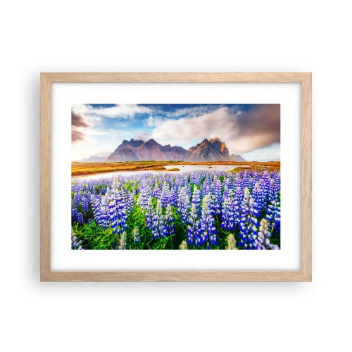 Pôster com moldura de carvalho claro - Força e severidade ao lado da suavidade - 40x30 cm