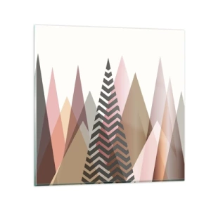 Quadro em vidro - Vista piramidal - 30x30 cm