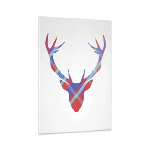 Quadro em vidro - Veado escocês - 70x100 cm